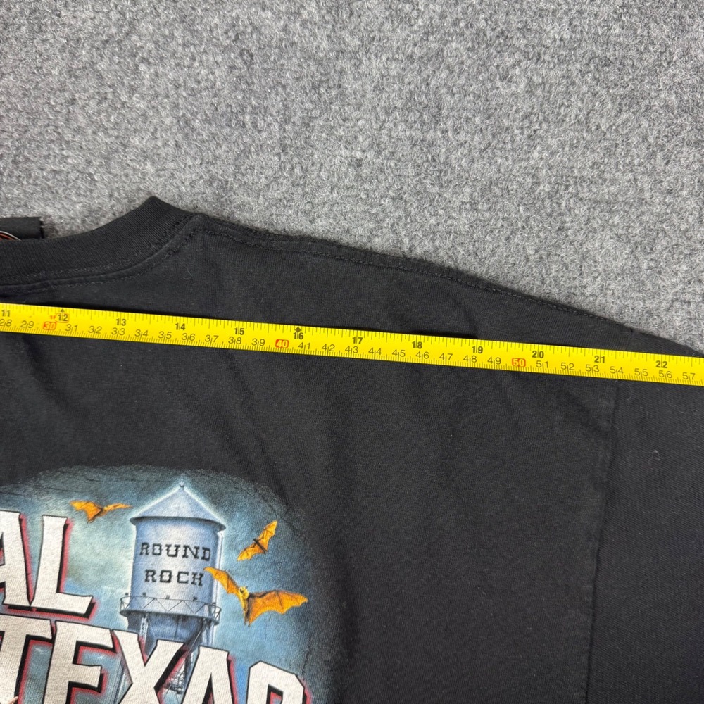 Harley Davidson Central Texas Round Rock Graphic T-Shirt Mens XL Black Orange - Picture 7 of 8